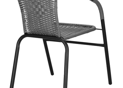 Tuinstoel | Terrasstoelen | Stapelbaar | Textileen | Grijs