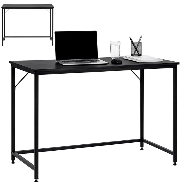 Bureau – Werkbureau – Computer Bureau – Bureautafel – 100 x 50 x 76 cm – 50 Kg - industriële - Zwart