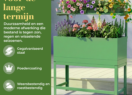 Kweekbak - Plantenbak - Moestuin - Irrigatiesysteem - Verhoogd - Verstelbaar - Planten