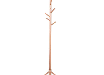 Staande Kapstok | Hout | 8 Haken | Garderobe Kapstok | Naturel | 175 cm