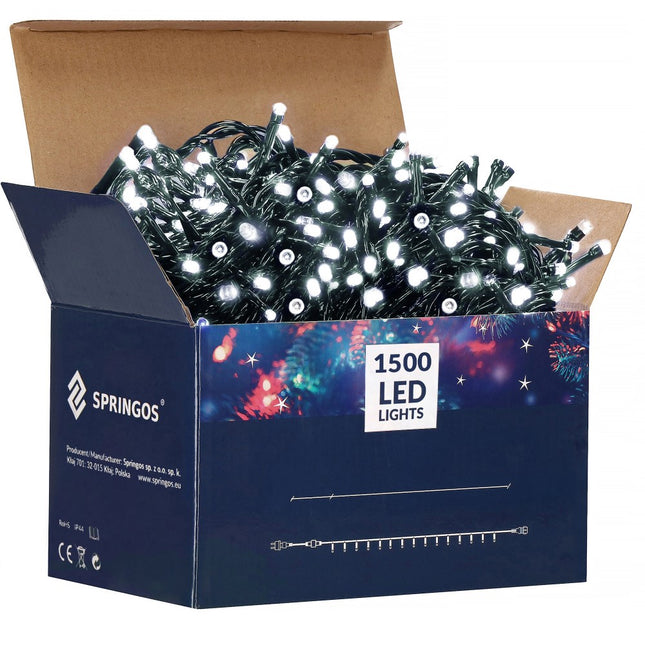 Kerstverlichting | 90 m | 1500 LED | Koel Wit