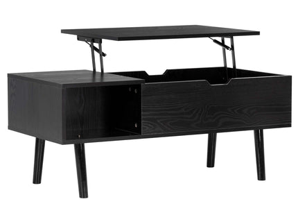 Salontafel | Salontafel Rechthoek | Bijzettafel | 1 Stuk | Opklapbaar | 50 X 100 X 44,2 CM | Zwart