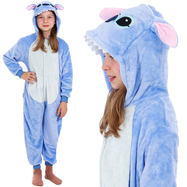 Onesie Kinderen | Maat 130/140 | Blauw