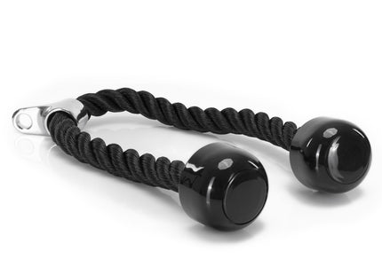 Triceps Touw | Triceps Rope | Roeigreep | Fitness Accessoires | Zwart