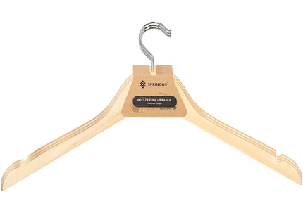 Houten Kledinghangers - 3 Stuks - Draaibaar - Luxe