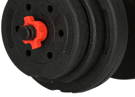 Dumbbell Set | 20 kg | Zwart/Rood