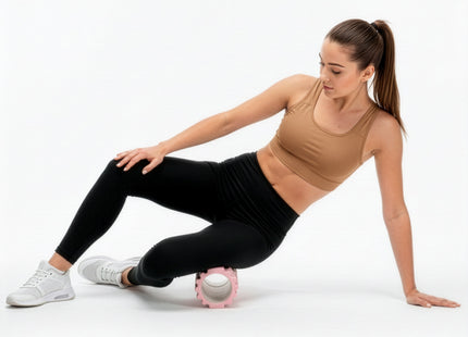 Actiget® Foam roller - Triggerpoint massage - Massage roller - 33 CM - Medium Hard - Roze