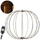 Lichtbol - Kerstversiering - Warm Wit - Witte Flash Optie - Indoor & Outdoor - 160 Led -  65 x 56 x 7 cm - Metaal