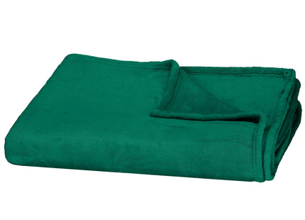 Plaid | Sprei | Deken | 150 x 200 cm | Pluche | Groen