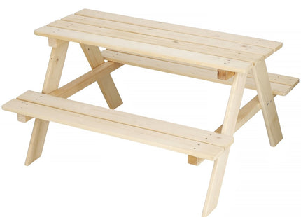Picknicktafel Voor Kinderen -  Hout - 90 x 79 x 50 cm - Naturel