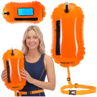 Zwemboei - Voor Openwaterzwemmen - Zwemveiligheidsboei - Incl. drybag /Saferswimmer/Safe swimmer/ 20 Liter / Reddingsfluitje - Oranje