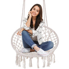 Hangstoel | Binnen & Buiten | Belastbaar tot 150 kg | 120 x 79 cm | Beige
