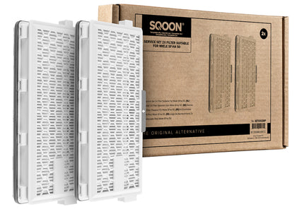 SQOON® Filterset o.a. geschikt voor Miele Complete C2 en C3 & Compact C1 en C2 stofzuigers - 2 STUKS - Gelijk aan model: SF-HA 50