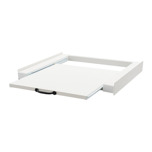 Muntel® Tussenstuk Wasmachine Droger - Stapelkit Wasmachine Droger - Universeel - Uitschuifbare werkblad - Wit