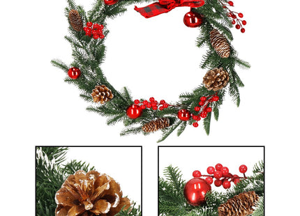 Guirlande | Kerstslinger Deluxe | 150 cm | Groentinten