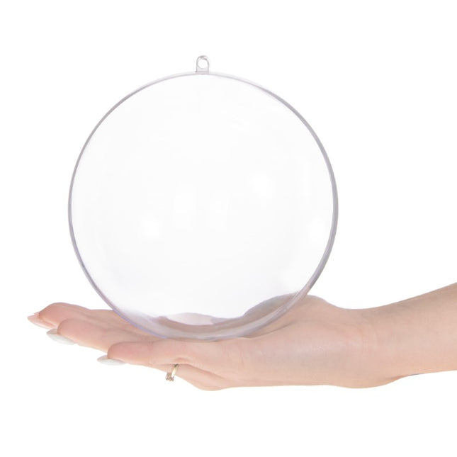 Hobby/DIY Kerstbal | 1 Stuk | 14 cm | Transparant