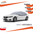 CarPassion Classic Autohoes - Halfcover - Beschermhoes - Waterdicht & Vorstbestendig - Grijs -Maat XL - 295 x 130 x 68 cm