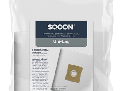 SQOON® Stofzuigerzakken  Geschikt voor Uni-Bag - High Filtration - 10 Stuks