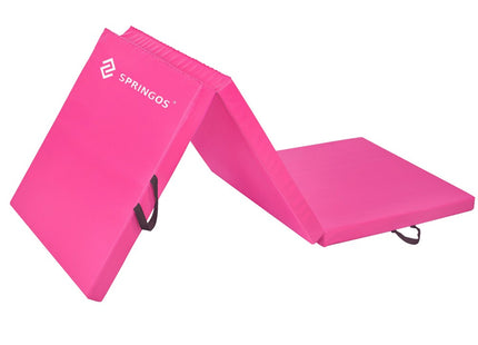 Fitnessmat | 3 Delig | 180 x 60 x 5.5 cm | Roze