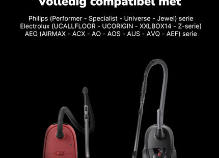 SQOON® Serviceset geschikt voor Philips, AEG, Electrolux stofzuigers - Gelijk aan model: FC8031 - Met HEPA-filter en geurstaafjes voor schone en frisse lucht tijdens het stofzuigen
