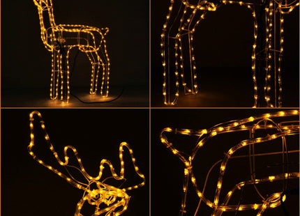Rendier | Beweegbaar Hoofd | 288 LED Lampjes | Warm Wit