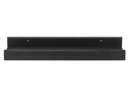 Wandplank - Boekenplank - Ophangbaar - Kruidenplank- Zwart - Grenenhout - 10 Kg - 40 cm - 2 Stuks