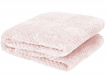 Plaid | Sprei | Deken | 200 x 220 cm | Lichtroze