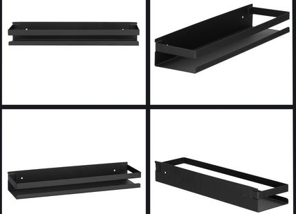 Doucherek | Badkamer Plank | Doucheplank | RVS | 40 cm | Zwart