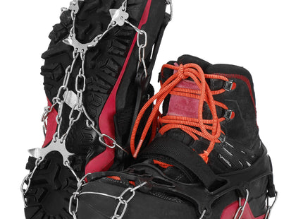 Sneeuwgripzolen - Sneeuwijzers - Spikes voor Schoenen - Anti-Glij Ijzers - Anti Slip - Zilver - Zwart - 36-40