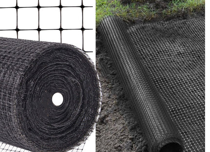 Mollengaas | Mollenbestrijding | Mollennetten | 1x 100 m | 30g/m2 | Zwart