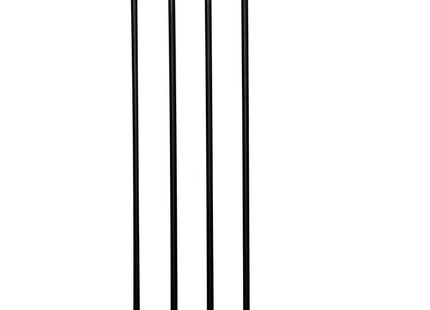 Traphekje | 111 - 117 cm | Traphek | Veiligheidshekje | Metaal | Hout | Zwart/Bruin