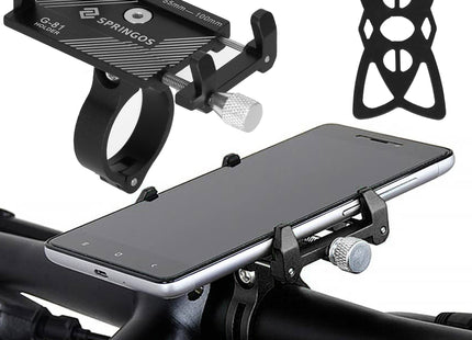 Fiets Telefoonhouder - Verstelbaar - Stevig - Zwart