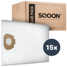 SQOON® Stofzuigerzakken Geschikt voor Nilfisk Alto / WAP / KEW AERO 20/25 Makita VC2010 / VC2512 / VC3011 - 15 Stuks