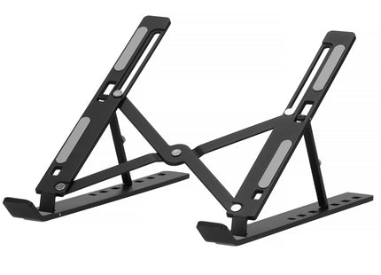 Laptopstandaard - Opvouwbaar - Standaard - Metaal - Zwart