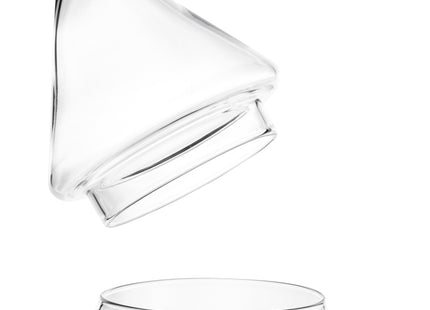 Kerstversiering  | Kerstaccessoires | Koekjes Container | Koekjespot | Denneboom | Glas | 23 cm