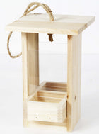 Vogelvoederstation - Voerbak - Hout - 14,5 x 16 x 21,5 cm