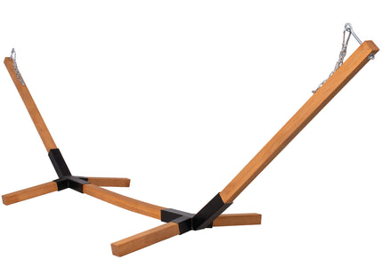 Hangmatstandaard |  Eenvoudige Montage | Weerbestendig | 300 x 100 cm | Hout/Zwart