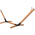 Hangmatstandaard |  Eenvoudige Montage | Weerbestendig | 300 x 100 cm | Hout/Zwart