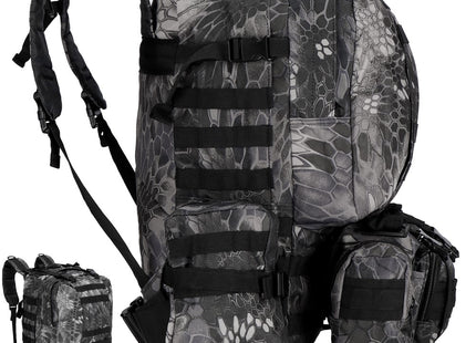 Rugzak | Backpack | Wandelrugzak | Tactical Backpack | 50 Liter | Camouflage | Grijs