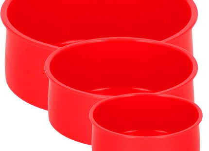 Springos Siliconen Bakvormen | Bakvorm | Taart vormen | 3 Stuks | Rood