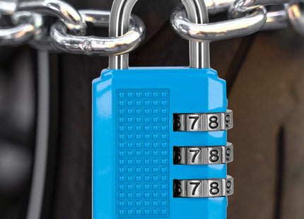 Hangslot - Slot - 3 Cijferig - Bagage - Donker Blauw