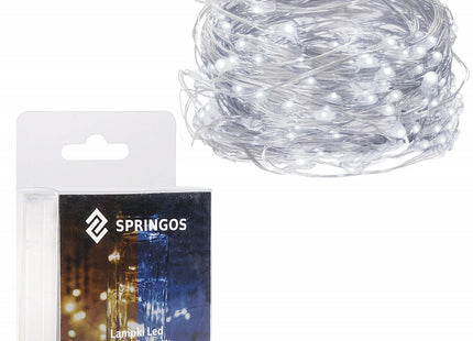 Kerstverlichting | 4.9 m | Batterij | 50 LED | Koel Wit
