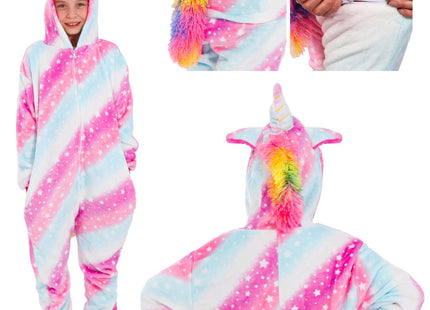 Onesie Kinderen | Eenhoorn | Maat 130/140 | Multicolor
