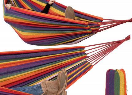 Hangmat | Extra Stevig | Inclusief Opbergtas | Multicolor | 200 x 150 cm