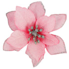Kunstbloem | Kerst | Ster van Bethlehem | Roze | Glitters
