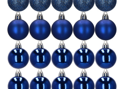 Kerstballen | 20 Stuks | 4 cm | Blauw