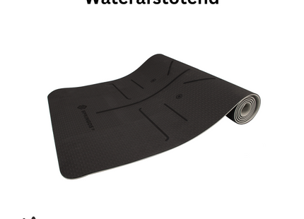Yoga Mat | Extra Dik (6 mm) | Zwart/Grijs