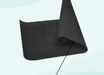 Yoga Mat | 61 x 173 x 0,4 cm | Zwart