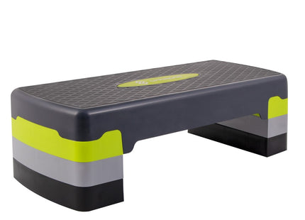 Aerobic Stepper | Verstelbaar | Inclusief Mat | Grijs/Groen