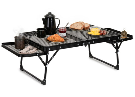 Campingtafel - Vouwtafel - Inklapbaar - Opvouwbaar - 89x40x27 cm - Zwart